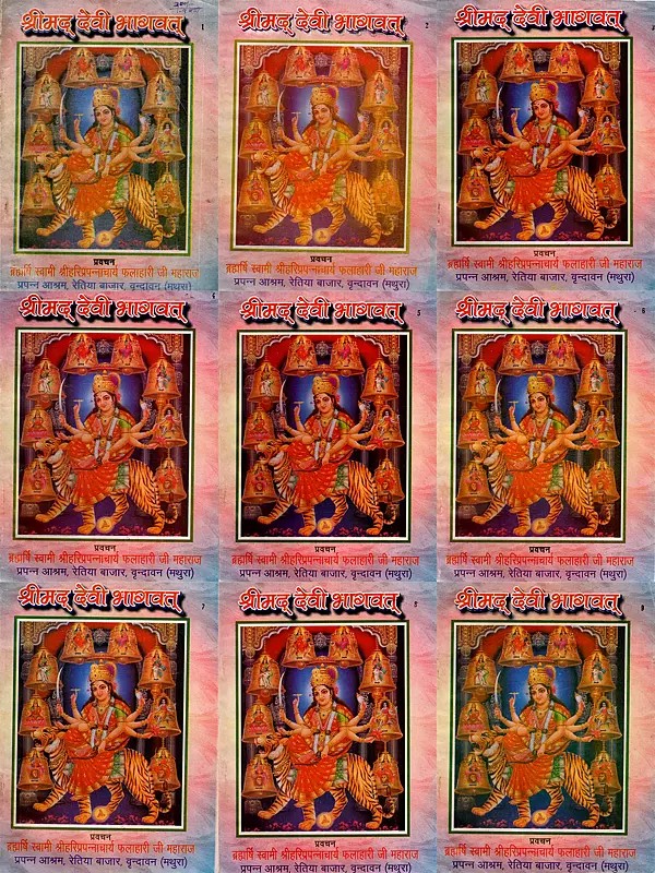 श्रीमद् देवी भागवत्: Srimad Devi Bhagavat (An Old and Rare Book in Set of 9 Volumes)