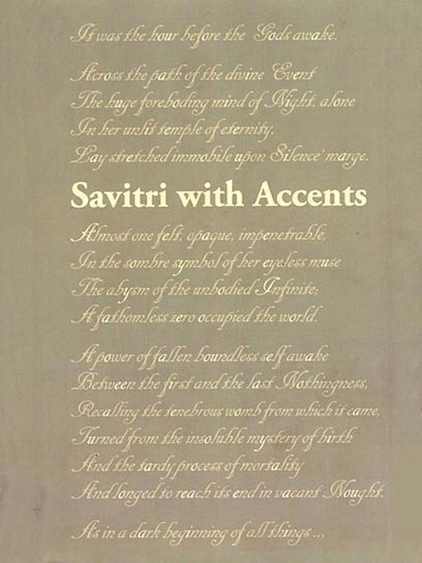 Savitri with Accents