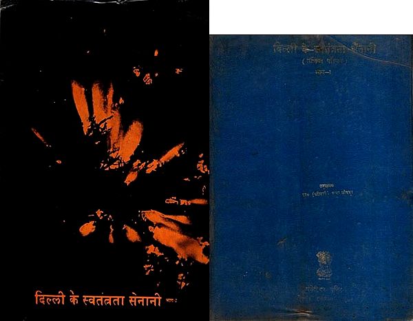 दिल्ली के स्वतंत्रता - सैनानी: Freedom Fighters of Delhi- Brief introduction (Set of 2 Volumes) (An Old and Rare Book)