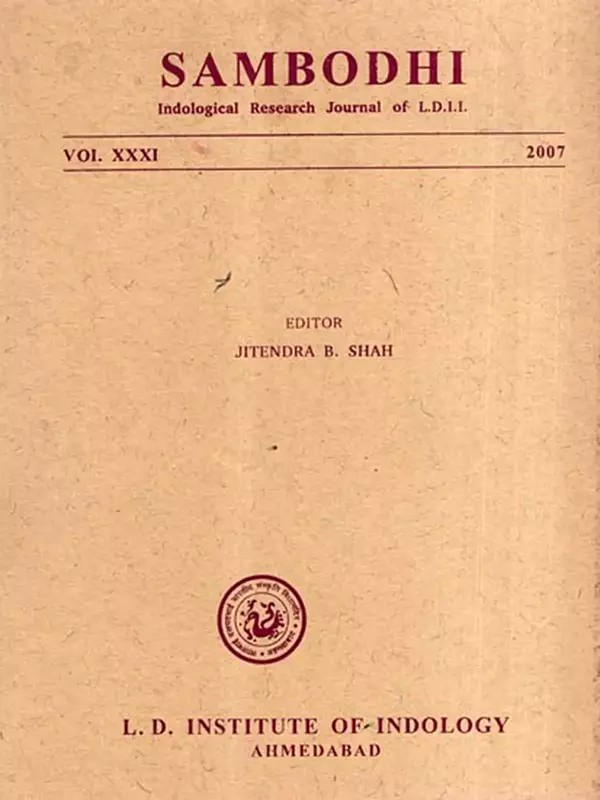 Sambodhi with Sanskrit, Women, Sudras and Mlecchas and Sarasvati and Sarasvatas (People on Her Bank), Vol. XXXI, 2007