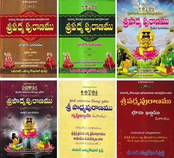 The Complete Padma Purana in Telugu (Set of 6 Books)