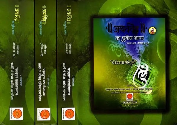 अथर्वेद का सुबोध भाष्य: The Best Ever Translation of the Atharveda in Hindi (Set of 4 Books)