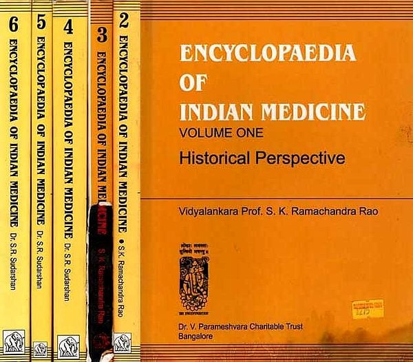 Encyclopaedia of Indian Medicine: Materia Medica - Mineral and Metallic Drugs (Set of 6 Volumes) An Old and Rare Book