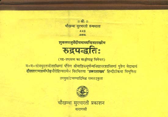 रूद्रपद्धति (रूद्र उपासना का सांगोपांग विवेचन) - Rudra Paddhati