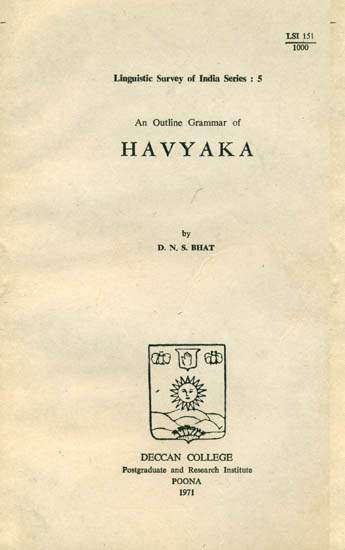 An Outline Grammar of Havyaka