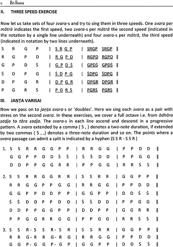 Bodhana with Notation (Carnatic Music - An Introduction) | Exotic India Art