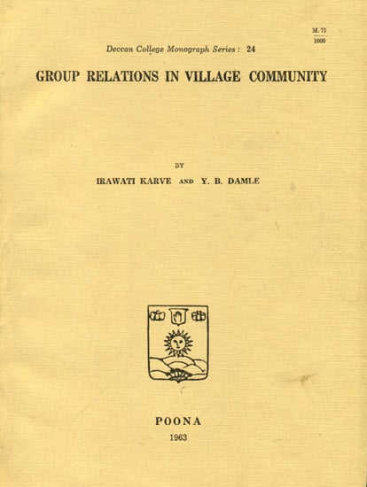 Group Relations in Village Community (An Old and Rare Book)