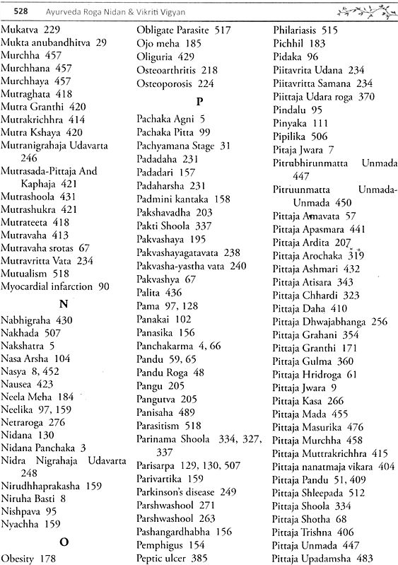 Ayurveda Roga Nidana & Vikriti Vigyana (Essentials of Nidan Panchaka