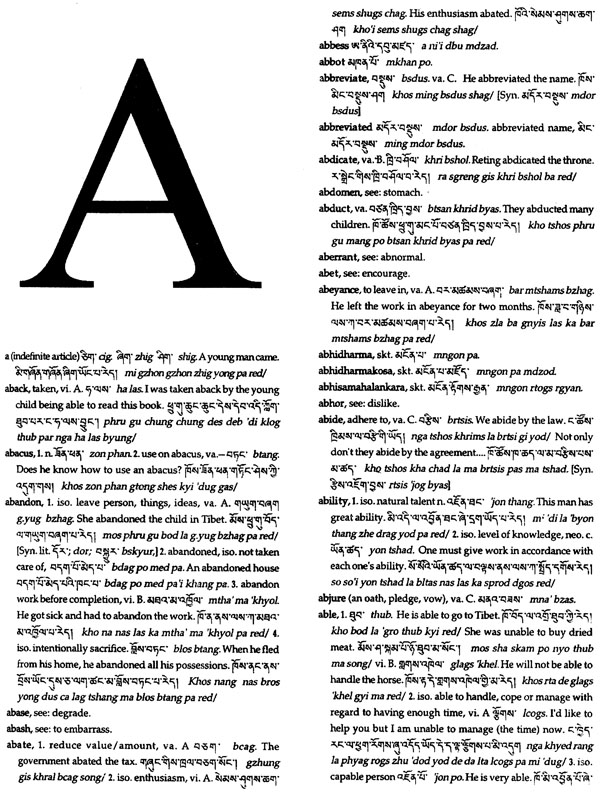 English-Tibetan Dictionary of Modern Tibetan by Melvyn C
