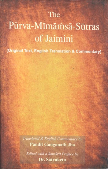 The Purva Mimamsa Sutras of Jaimini