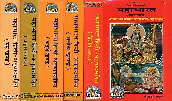 महाभारत: The Complete Mahabharata (The Only Edition with Sanskrit Text and Hindi Translation) - Six Volumes