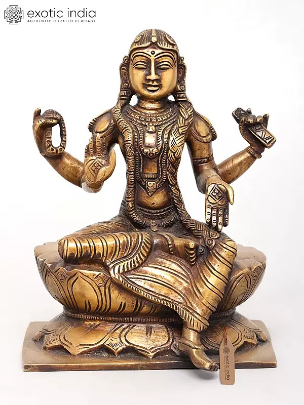 9" Bala Sundari Idol | Tripura Sundari Brass Statue