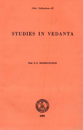 Studies in Vedanta (An Old and Rare Book)