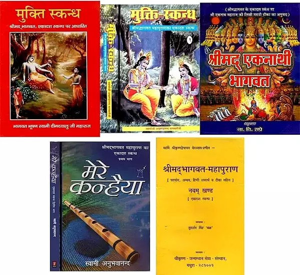 मुक्ति स्कन्ध: श्रीमद् भागवत, एकादश स्कन्ध- Detailed Commentary in Hindi (Set of 7 Books)