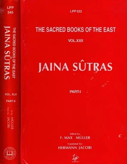 Jaina Sutras Translated from Prakrit by Hermann Jacobi (Set of 2 Volumes)