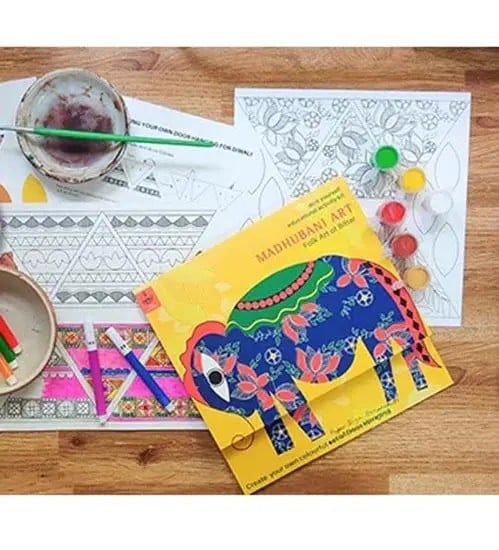 Madhubani Art: Folk Art of Bihar (Do it Yourself Educational Activity Kit)