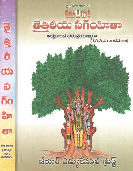 తైత్తిరీయ స౧ంహితా: Taittiriya Samhita (Telugu) Set of 2 Volumes