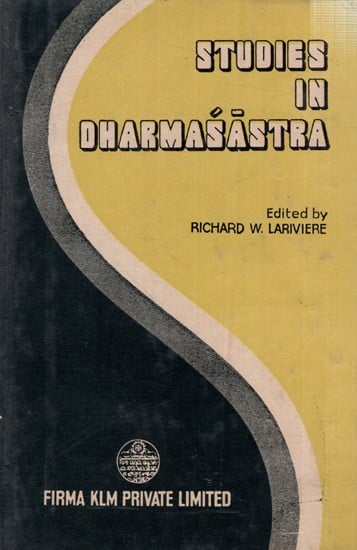 Studies in Dharmasastra (An Old and Rare Book)