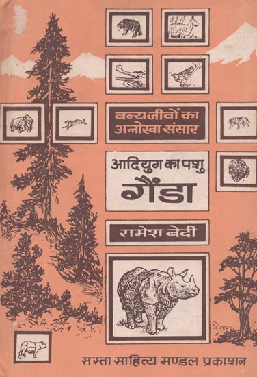 आदियुग का पशु गेंडा: Early Age Animal- Rhinocerous (An old Book)