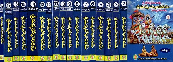 Sriman Mahabharata In Telugu (Set of 18 Volumes)