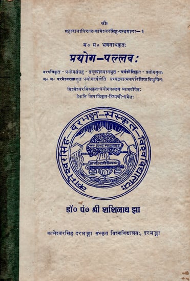 प्रयोग- पल्लव:- Prayog Pallav (An Old and Rare Book)