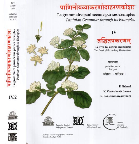 पाणिनीयव्याकरणोदाहरणकोश: (तद्धितप्रकरणम्)- Paninian Grammar Through its Examples (The Book of Secondary Derivatives)- Set of Two Volumes