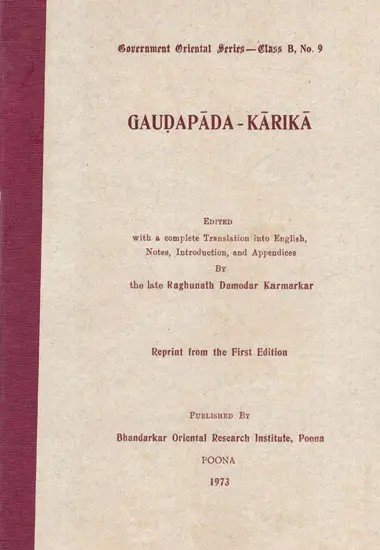 Gaudapada-Karika : A Rare Book