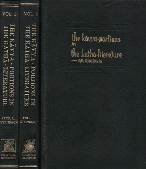 The Kavya-Portions in The Katha-Literature-An Analysis (An Old and Rare Book Set of Volume-3)