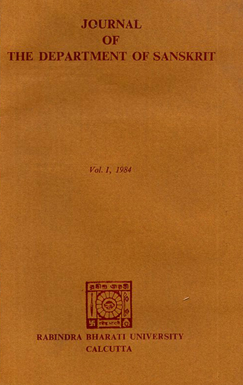 Journal of The Department of Sanskrit- Volume 1, 1984 (An Old Book)