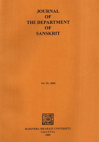 Journal of The Department of Sanskrit- Volume 9, 2000