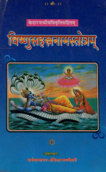 विष्णुसहस्त्रनामस्तोत्रम्: Visnu Sahasranamam Stotram (An Old Books)