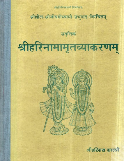 श्रीहरिनामामृतव्याकरणम्- Sri Harinamamrita Vyakaranam (An Old and Rare Book)