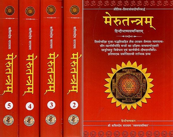 मेरूतन्त्रम्- Meru Tantram (Set of 5 Volumes)