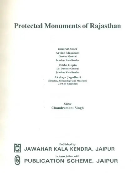 Protected Monuments of Rajasthan (An Old and Rare Book)