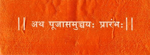 अथ पूजासमुच्चय: प्रारंभ: - Atha Puja Samuchchaya Prarambh in Sanskrit Only  (Loose Leaf Edition)