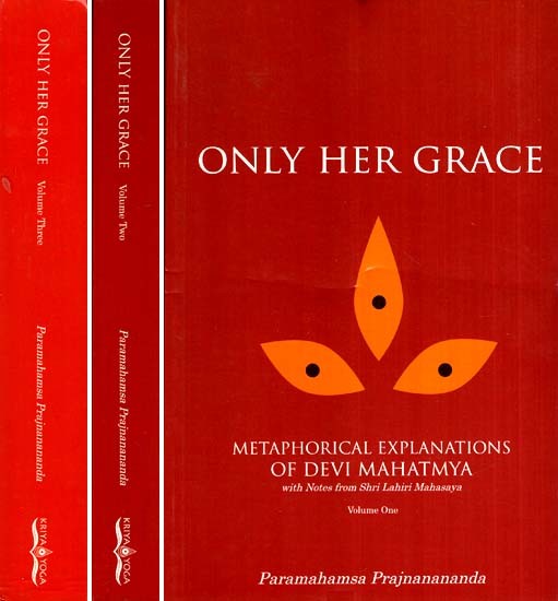 Only Her Grace-Metaphorical Explanations of Devi Mahatmya With Notes from Shri Lahiri Mahasaya (Set of Three Volumes) (An Old and Rare Book)