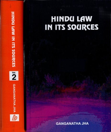 Hindu Law in its Sources (Set of 2 Volumes)