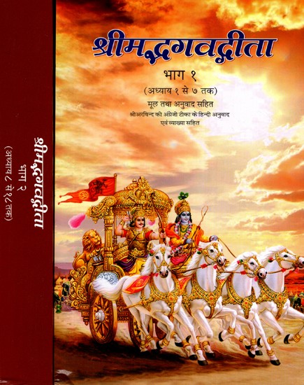 श्रीमद्भगवद्गीता: Translation of Sri Aurobindo's Commentary on the Gita  (Set of 2 Volumes)