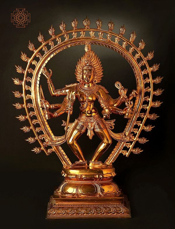 The Glowing Svaroopa Of The Fierce Ashtabhujadhari Kali