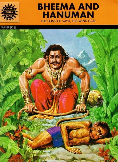Bheema and Hanuman (The Sons of Vayu, The Wind God)