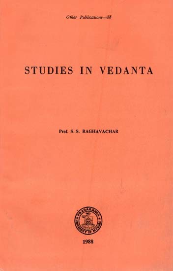 Studies in Vedanta (An Old and Rare Book)