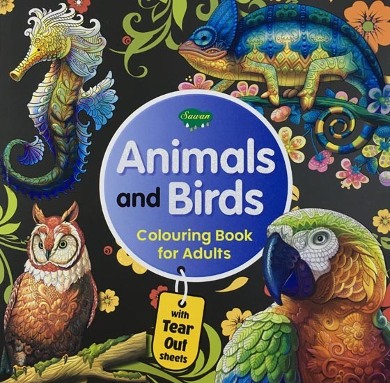Colouring Book for Adults: Animals and Birds (With Tear Out Sheets)
