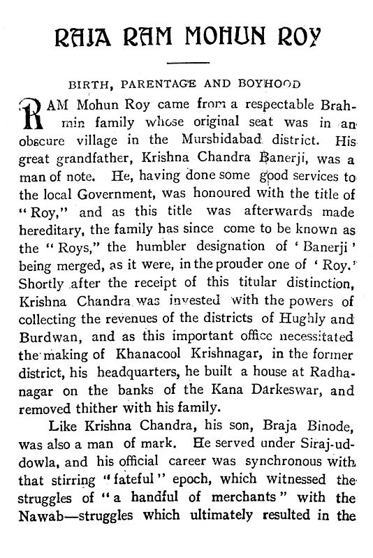 Leaders of the Brahmo Samaj Being a Record of the Lives and