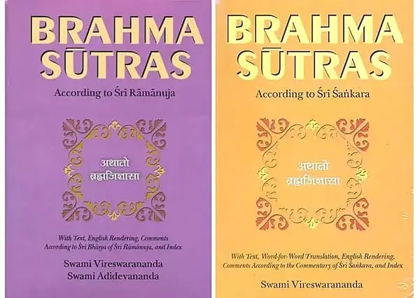 Brahma Sutras According to Sri Sankara and Sri Ramanuja (Set of Two Books for Comparative Study)