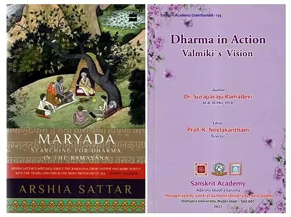 Dharma in Valmiki Ramayana (Set of 2 Books)