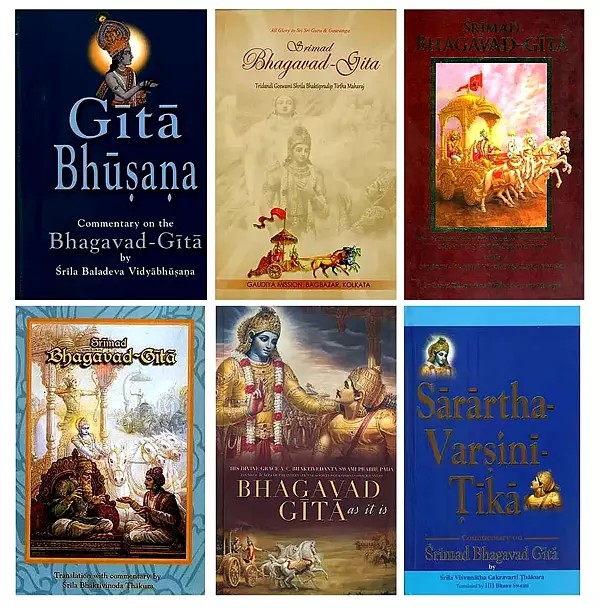 Vaishnava Commentaries on the Gita (Set of 6 Books)