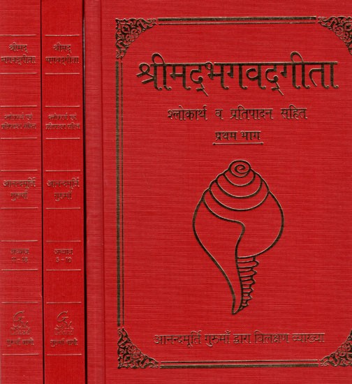 श्रीमद्भगवद्गीता- श्लोकार्थ व प्रतिपादन सहित: Srimad Bhagavad Gita- With Verse Meaning and Explanation- Chapters 1 to 18 (Set of 3 Volumes)