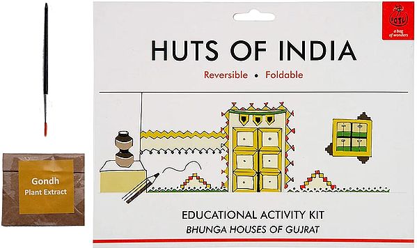 Huts of India: Educational Activity Kit- Bhunga Houses of Gujarat (DIY Origami Coloring Kit)