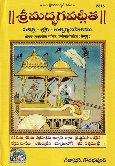శ్రీమద్భగవద్గీత సచిత్ర - శ్లోక తాత్పర్య సహితము- Srimad Bhagavad Gita Illustrated, With Verses (Telugu)