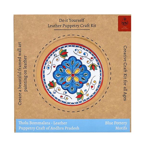 Blue Pottery Motifs: Tholu Bommalata- Leather Puppetry Craft of Andhra Pradesh (Do It Yourself Leather Puppetry Craft Kit)